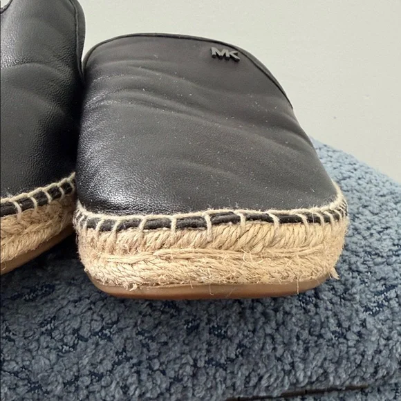 Michael Kors Black Leather Mules - Picture 9 of 9